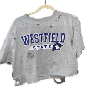HANDMADE DISTRESSED WESTFIELD STATE TEE